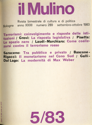Copertina del fascicolo dell'articolo Istituzioni e forze politiche contro l'offensiva del terrorismo rosso in Piemonte