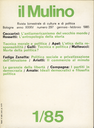 Copertina del fascicolo dell'articolo Tecnica e politica fra epocalità e lungo periodo