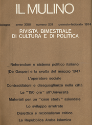 Copertina del fascicolo dell'articolo Dirigenti DC dell'Emilia-Romagna e referendum sul divorzio