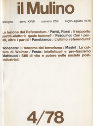 Copertina del fascicolo dell'articolo Politica, cultura, ideologia nelle riviste dell'Italia pre-fascista